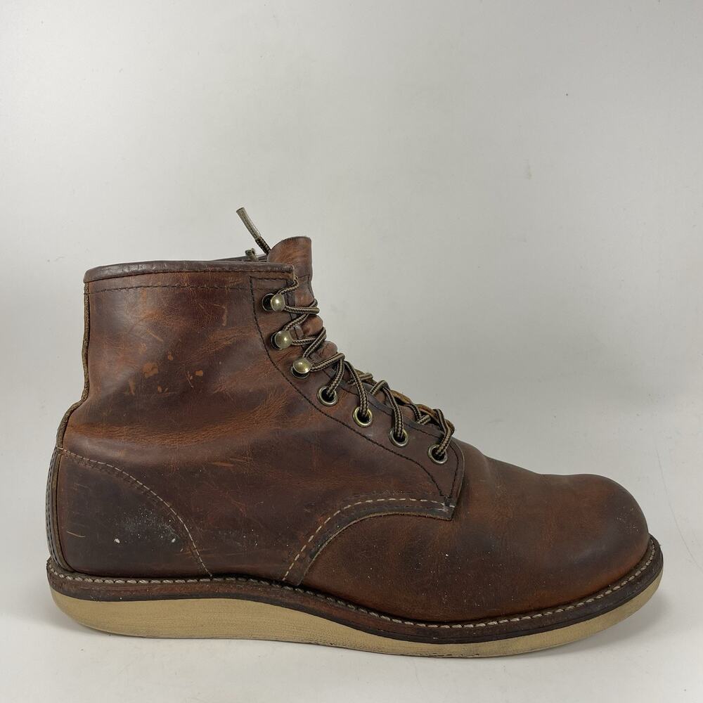 Red Wing Heritage Rover Boots Mens Size 8 Rough Tough Leather 2950 Lace Up